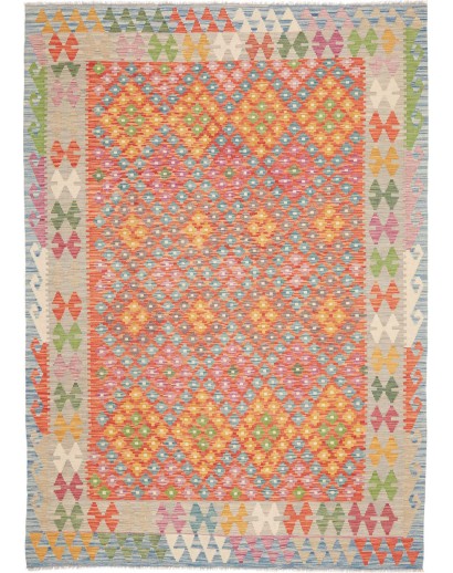 Tappeto Kilim Afghanistan marrone 179x247