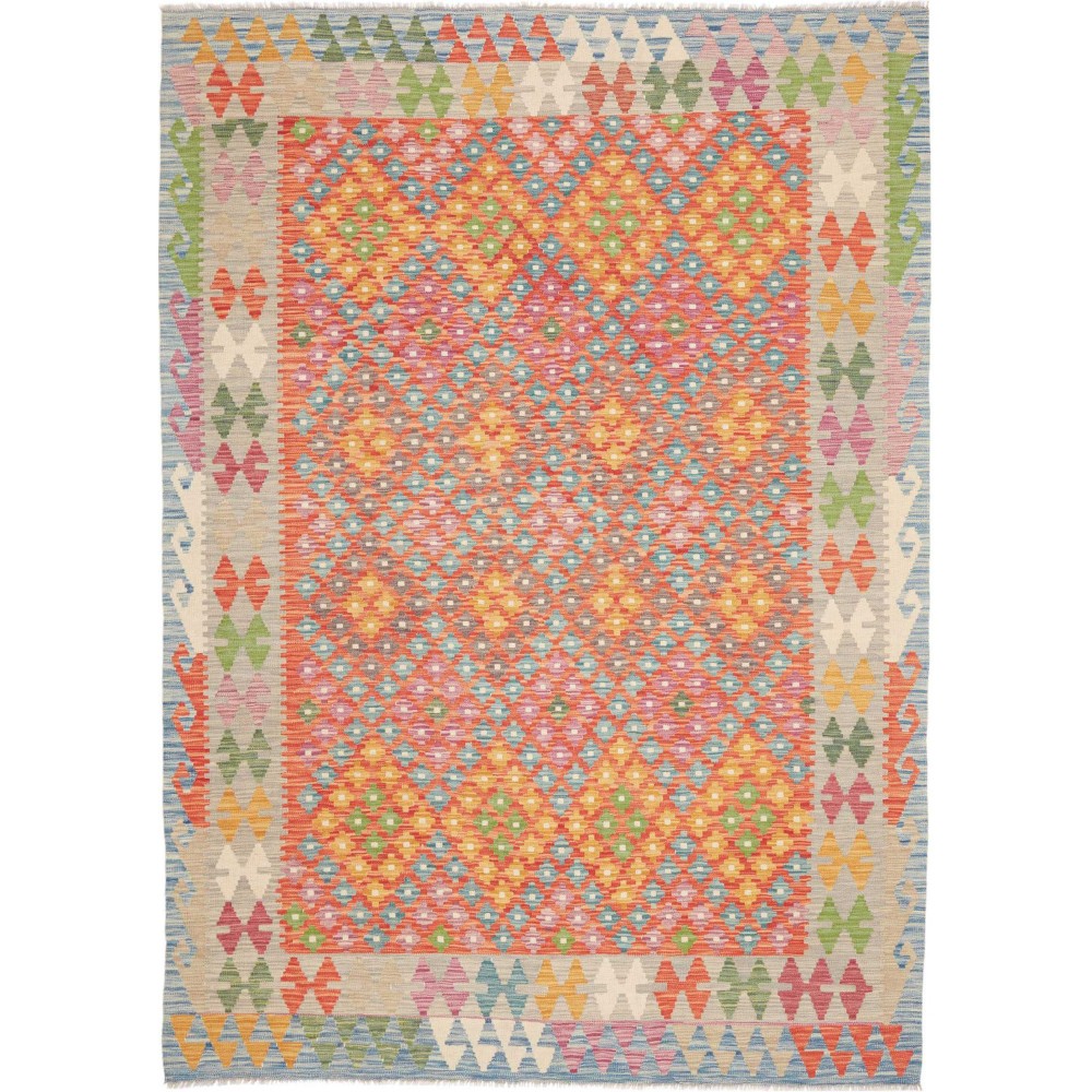 Tappeto Kilim Afghanistan marrone 179x247