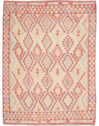 Tappeto Kilim Afghanistan marrone rosso 179x235