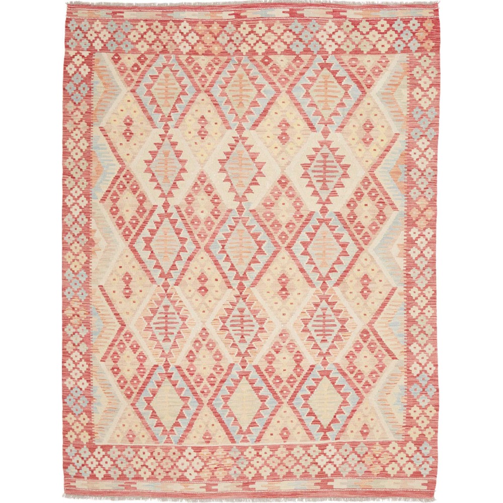 Tappeto Kilim Afghanistan marrone rosso 179x235