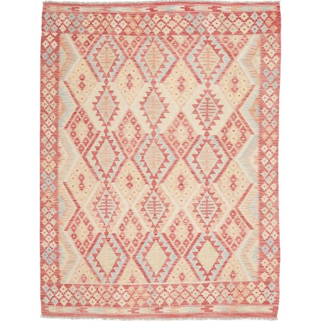 Tappeto Kilim Afghanistan marrone rosso 179x235