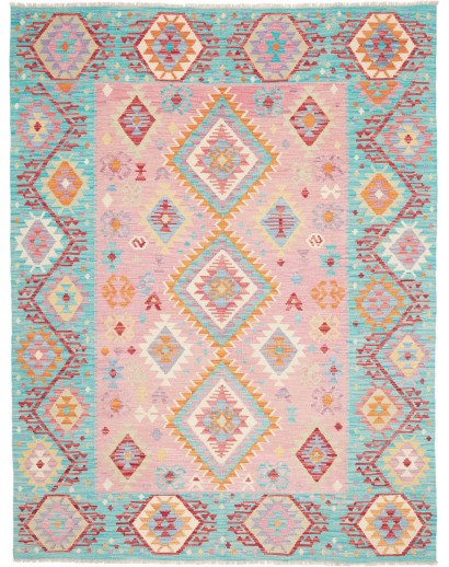 Tappeto Kilim Afghanistan beige rosso 182x237
