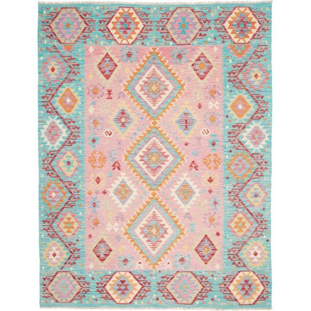 Tappeto Kilim Afghanistan beige rosso 182x237