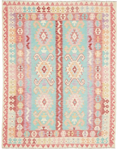Tappeto Kilim Afghanistan bianco marrone 180x231