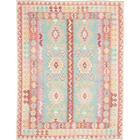 Tappeto Kilim Afghanistan bianco marrone 180x231