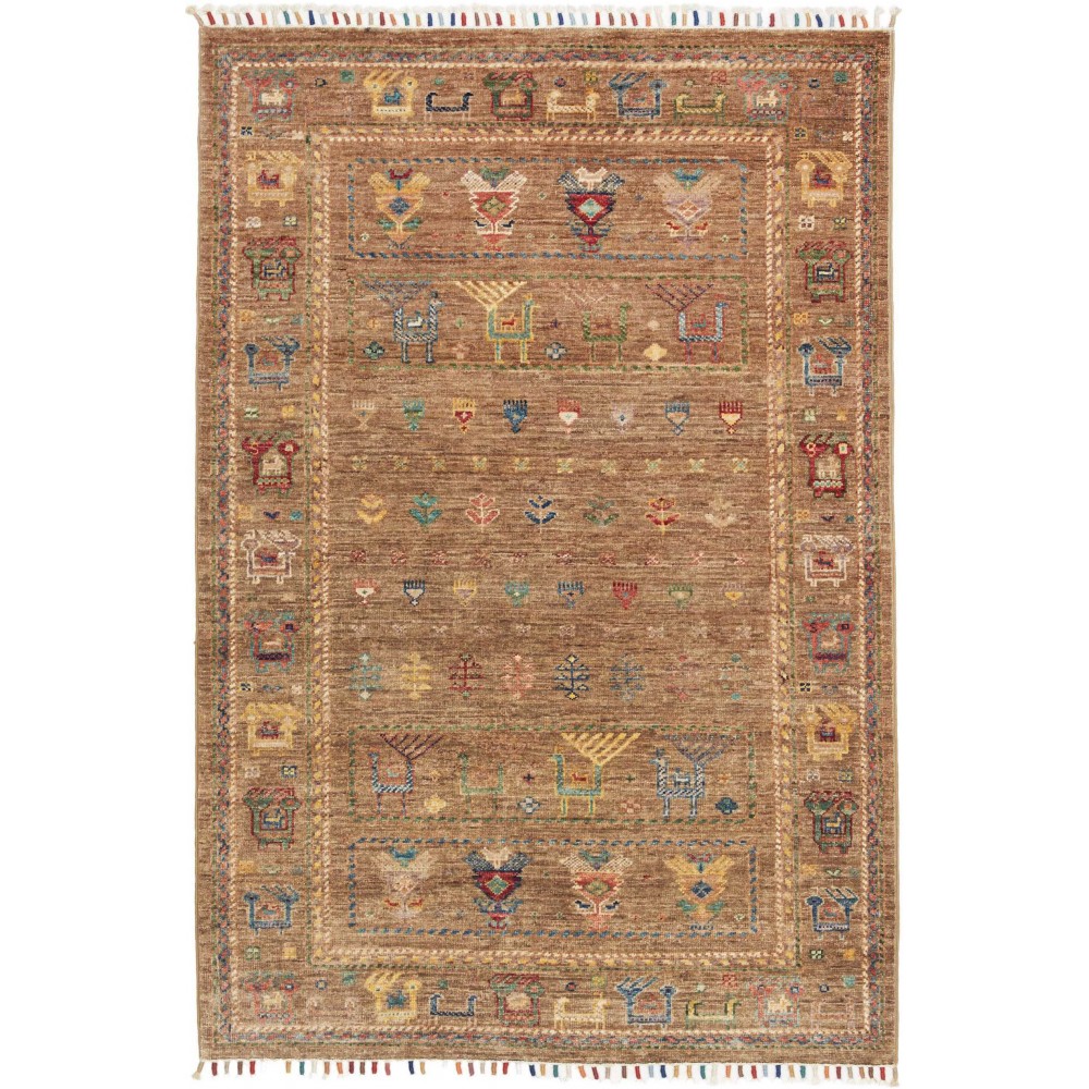 Tappeto Rubin Pakistan arancione grigio 102x154