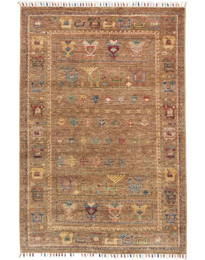 Tappeto Rubin Pakistan arancione grigio 101x153