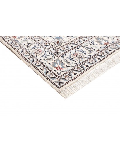 Tappeto Nain Kashmar Persia bianco grigio 162x239