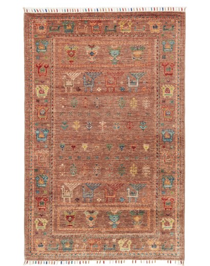 Tappeto Rubin Pakistan rosso bianco 97x151