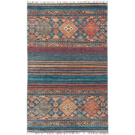 Tappeto Rubin Pakistan azzurro arancione 97x153