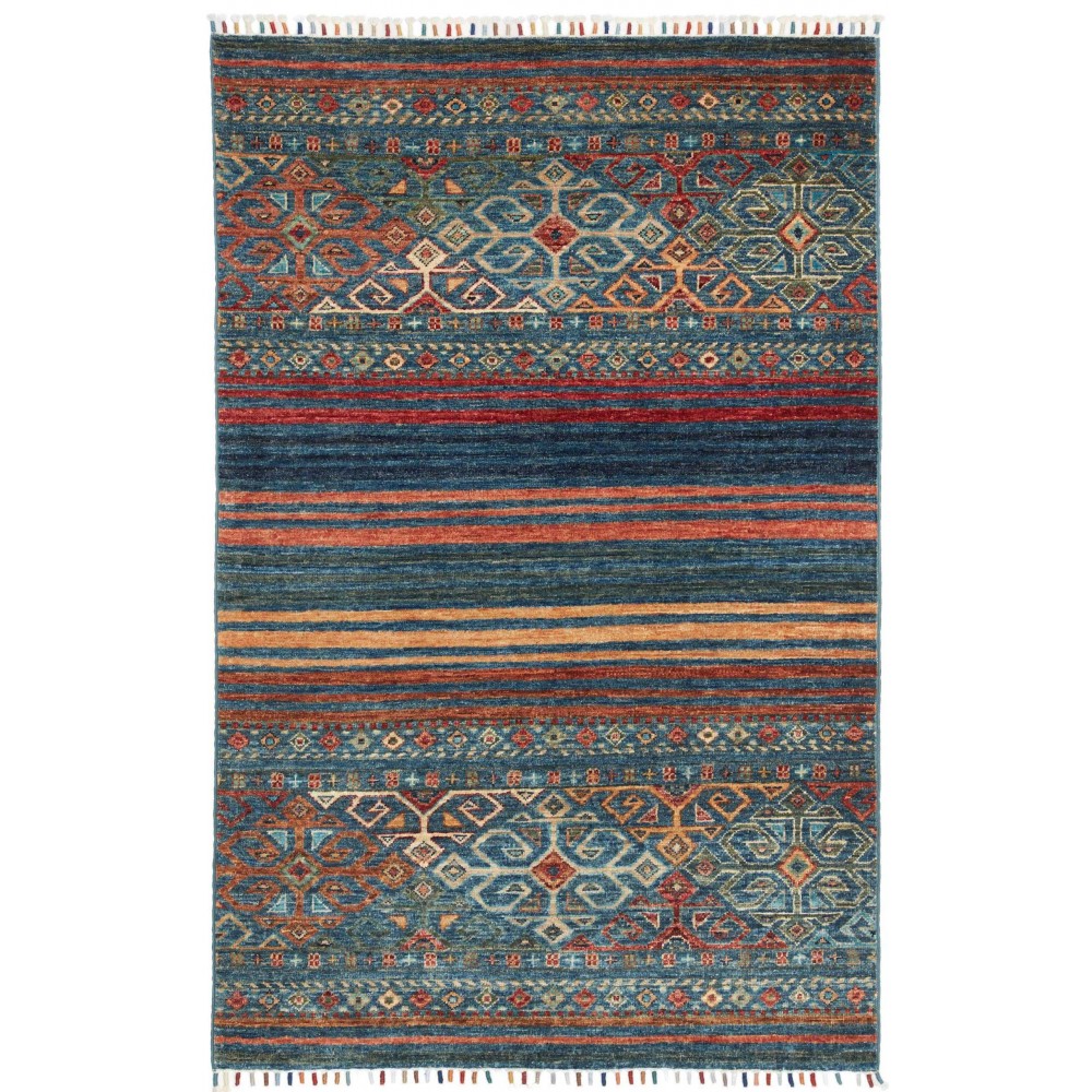 Tappeto Rubin Pakistan grigio azzurro 97x151
