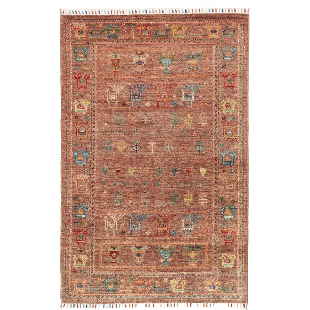 Tappeto Rubin Pakistan rosso bianco 99x150