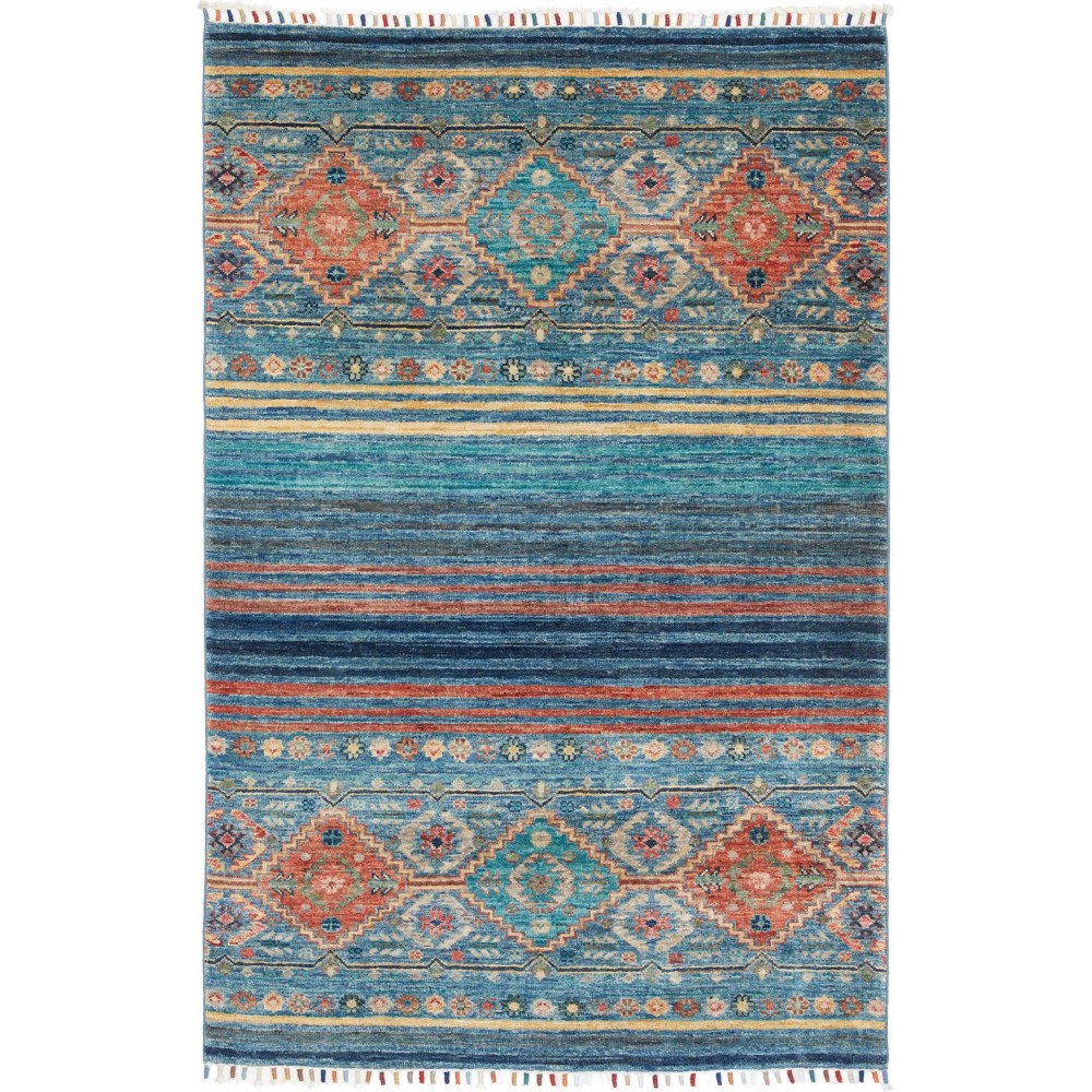 Tappeto Rubin Pakistan azzurro marrone 101x152