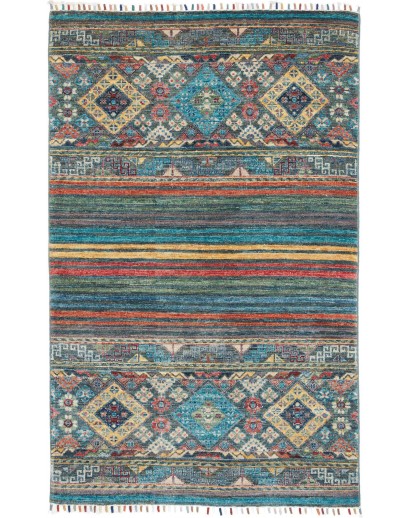 Tappeto Rubin Pakistan azzurro marrone 98x152