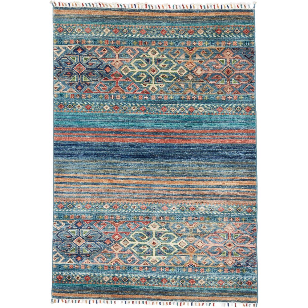 Tappeto Rubin Pakistan bianco azzurro 102x147