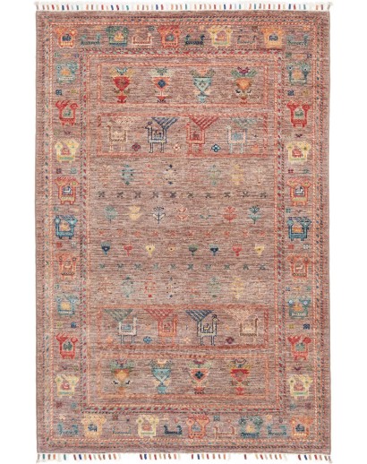 Tappeto Rubin Pakistan marrone grigio 103x154