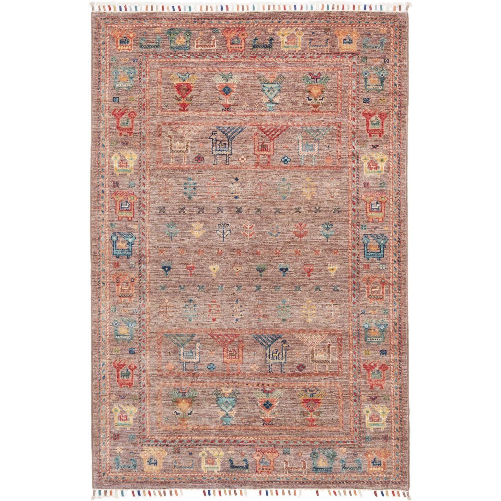Tappeto Rubin Pakistan marrone grigio 103x156