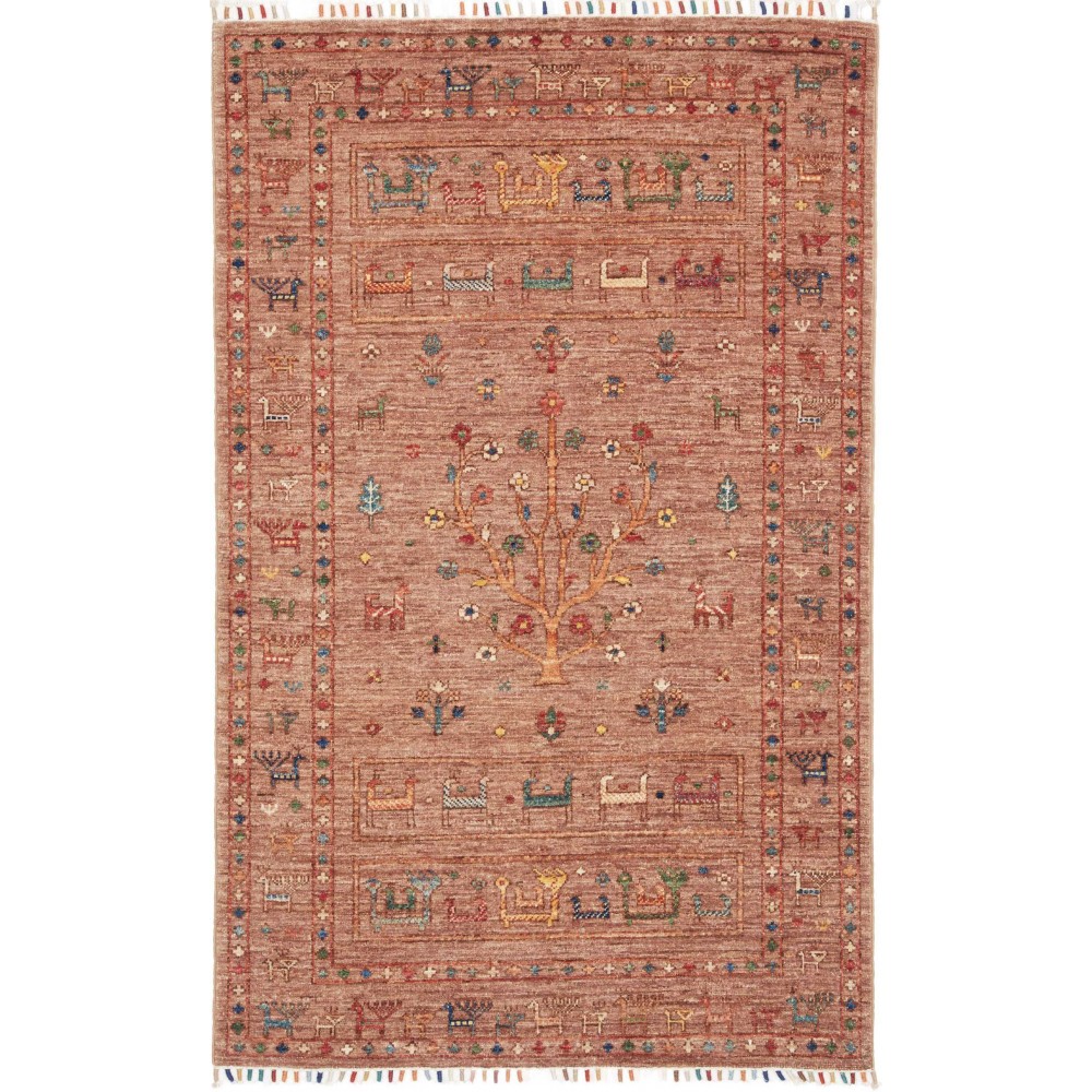 Tappeto Rubin Pakistan rosso bianco 99x154