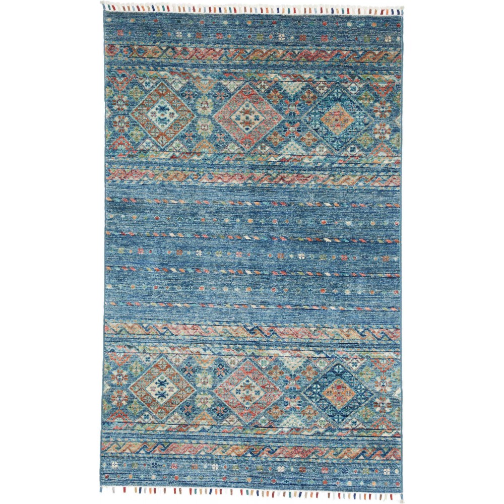 Tappeto Rubin Pakistan grigio bianco 99x157