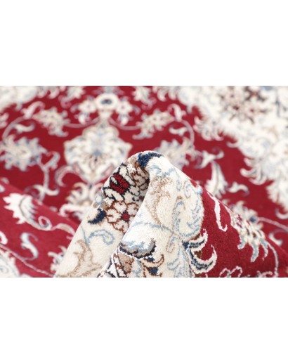 Tappeto Nain Kashmar Persia bianco grigio 162x239