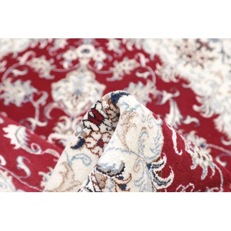 Tappeto Nain Kashmar Persia bianco grigio 162x239