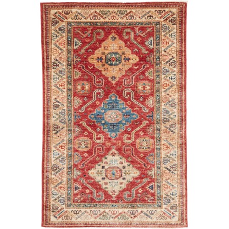 Tappeto Kazak Fine Pakistan marrone giallo 101x153