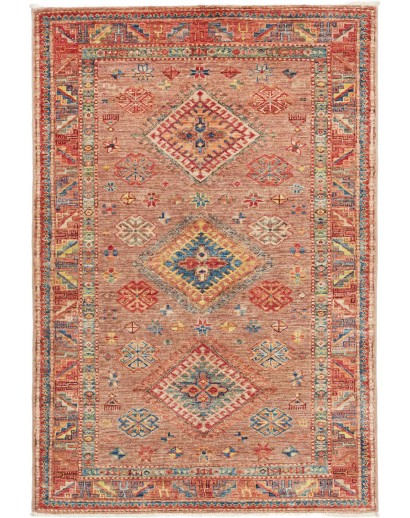 Tappeto Kazak Fine Pakistan marrone 102x148