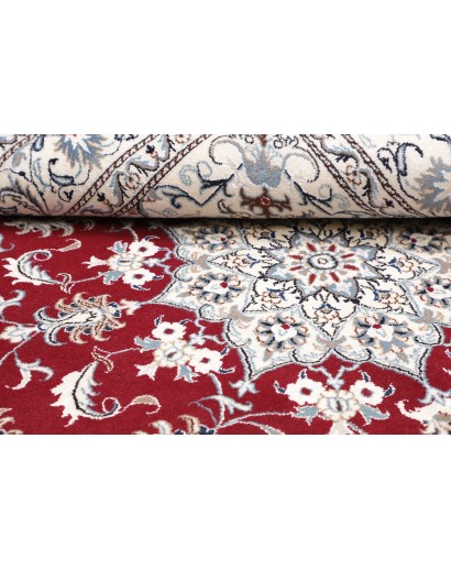 Tappeto Nain Kashmar Persia bianco grigio 162x239