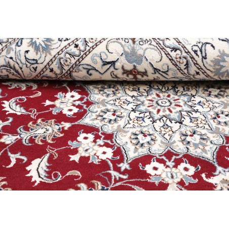 Tappeto Nain Kashmar Persia bianco grigio 162x239