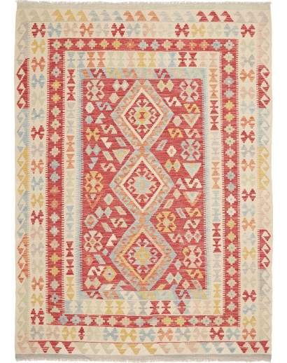 Tappeto Kilim Afghanistan beige marrone 172x234