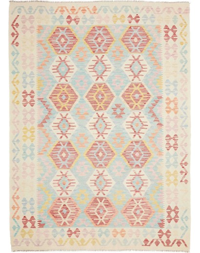 Tappeto Kilim Afghanistan bianco 180x243