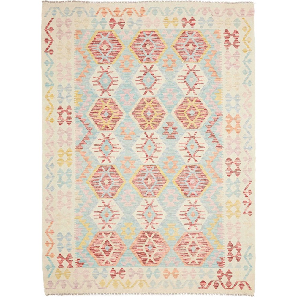 Tappeto Kilim Afghanistan bianco 180x243
