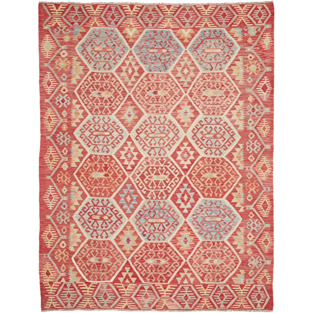 Tappeto Kilim Afghanistan marrone rosso 180x236