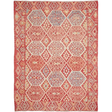 Tappeto Kilim Afghanistan marrone rosso 180x236