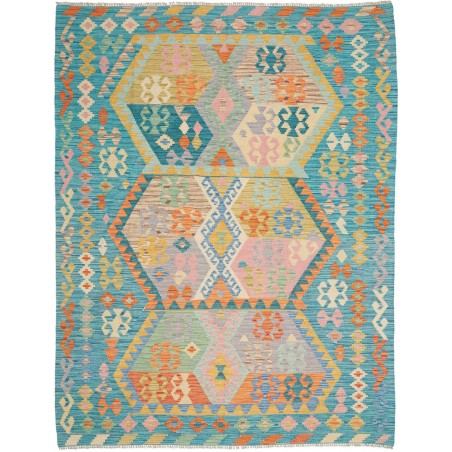Tappeto Kilim Afghanistan azzurro blu 177x228