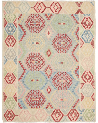 Tappeto Kilim Afghanistan beige marrone 178x229