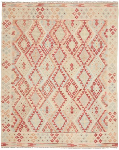 Tappeto Kilim Afghanistan marrone rosso 187x227