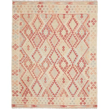 Tappeto Kilim Afghanistan marrone rosso 187x227