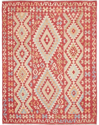 Tappeto Kilim Afghanistan marrone rosso 179x232