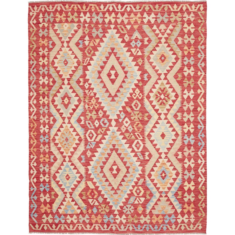 Tappeto Kilim Afghanistan marrone rosso 179x232