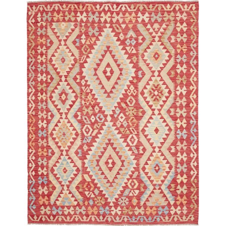 Tappeto Kilim Afghanistan marrone rosso 179x232