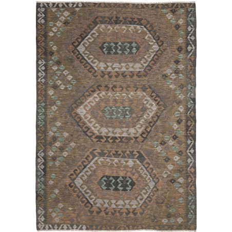 Tappeto Kilim Afghanistan azzurro beige 168x240