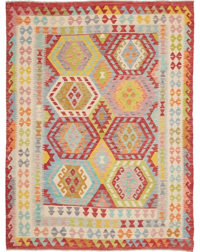 Tappeto Kilim Afghanistan marrone beige 183x240