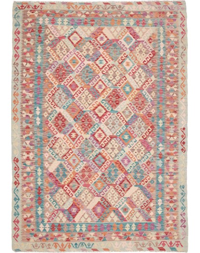 Tappeto Kilim Afghanistan marrone beige 173x242