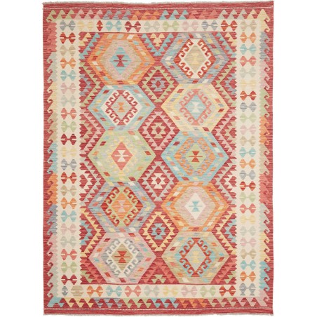 Tappeto Kilim Afghanistan marrone giallo 175x238