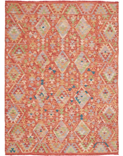 Tappeto Kilim Afghanistan marrone arancione 174x239