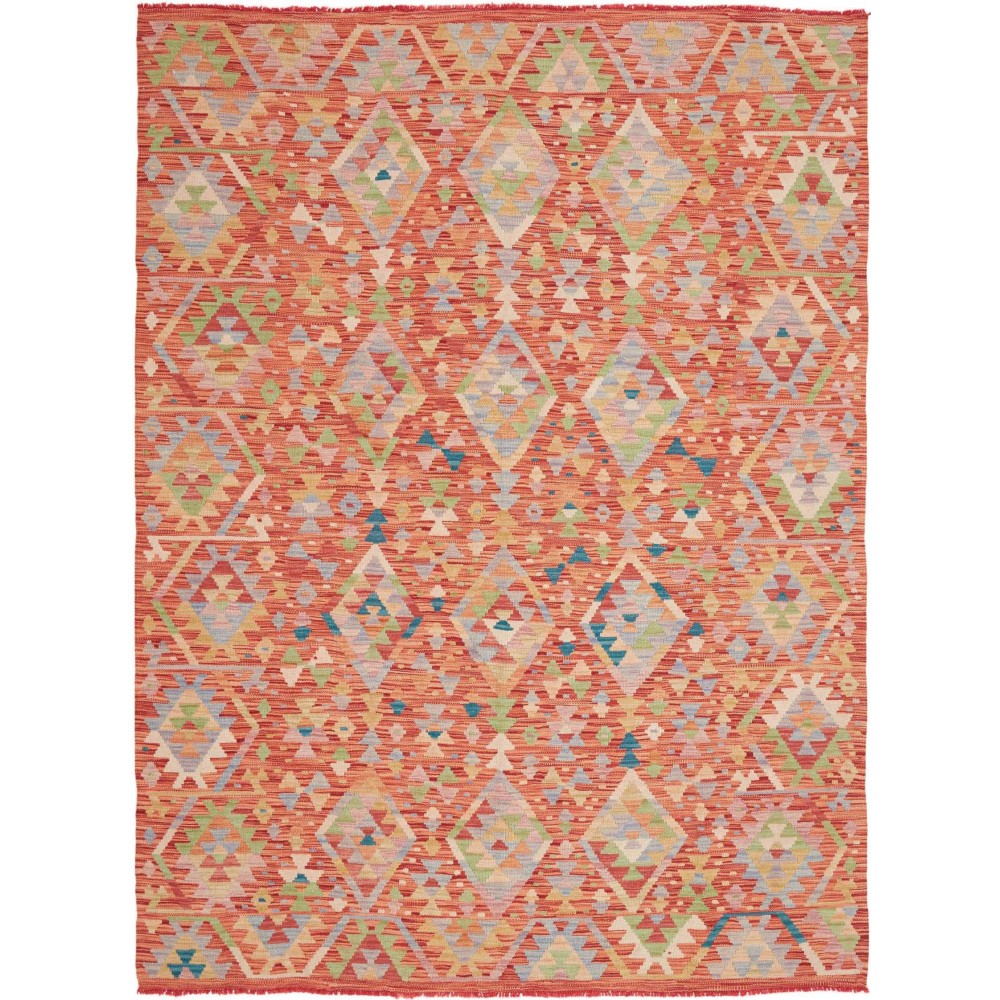 Tappeto Kilim Afghanistan marrone arancione 174x239