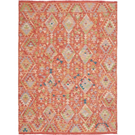 Tappeto Kilim Afghanistan marrone arancione 174x239