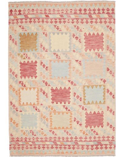 Tappeto Kilim Afghanistan giallo marrone 176x249