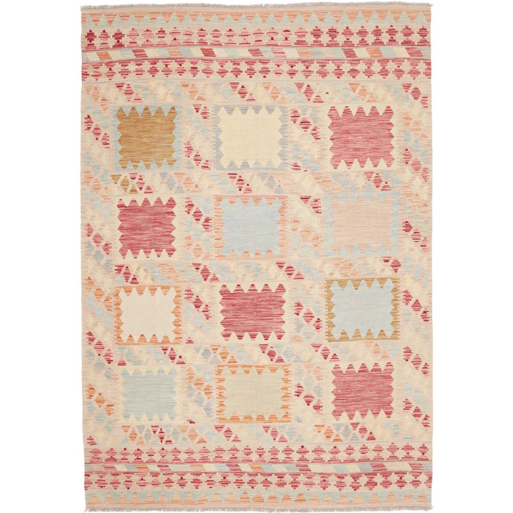 Tappeto Kilim Afghanistan giallo marrone 176x249